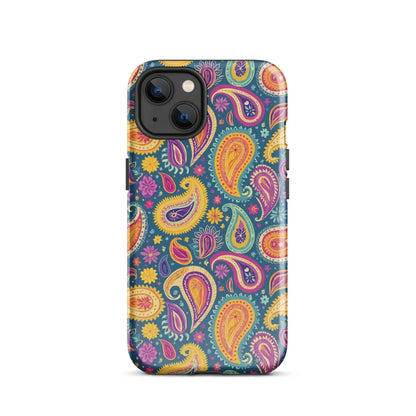 Indian Whimsical Paisley Tough MagSafe iPhone® Case - The Global Wanderer