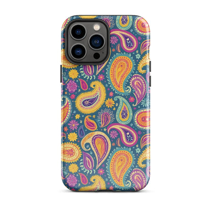 Indian Whimsical Paisley Tough MagSafe iPhone® Case - The Global Wanderer