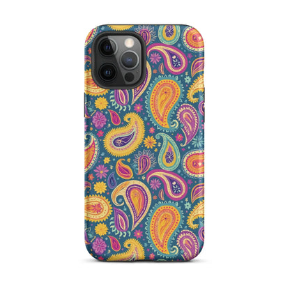 Indian Whimsical Paisley Tough MagSafe iPhone® Case - The Global Wanderer