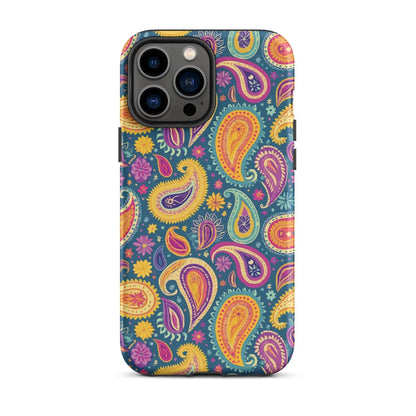 Indian Whimsical Paisley Tough MagSafe iPhone® Case - The Global Wanderer