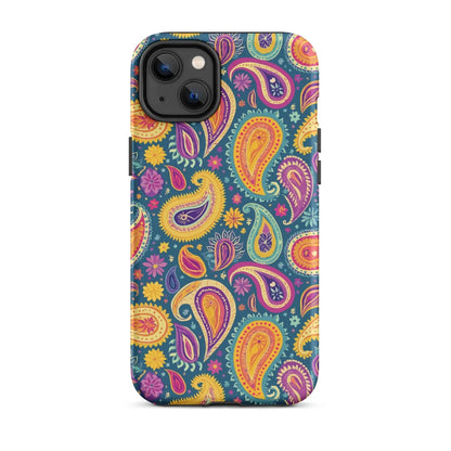 Indian Whimsical Paisley Tough MagSafe iPhone® Case - The Global Wanderer