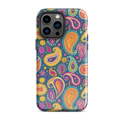 Indian Whimsical Paisley Tough MagSafe iPhone® Case - The Global Wanderer