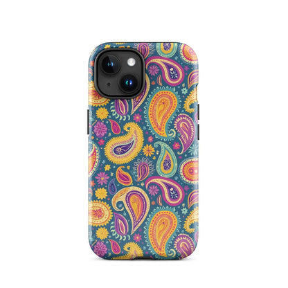 Indian Whimsical Paisley Tough MagSafe iPhone® Case - The Global Wanderer