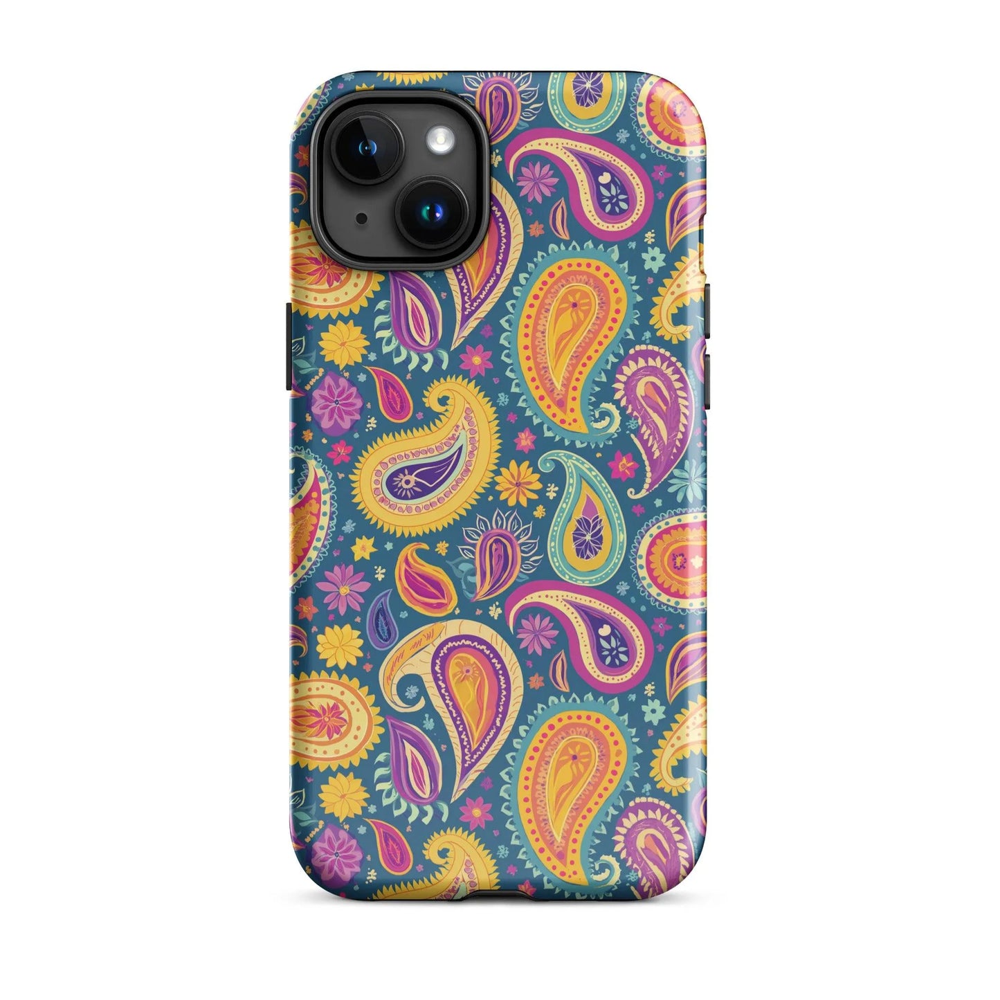 Indian Whimsical Paisley Tough MagSafe iPhone® Case - The Global Wanderer