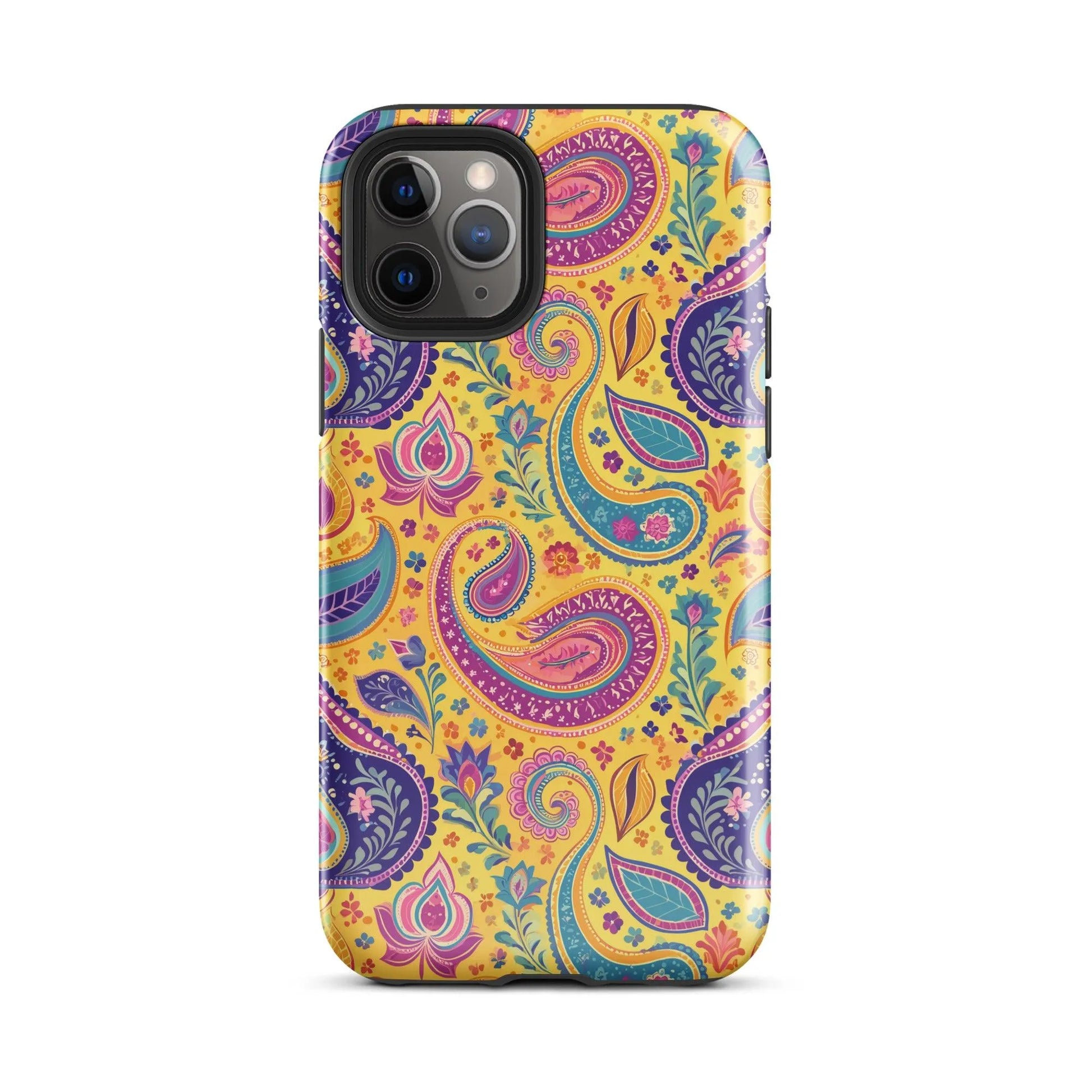 Indian Whimsical Paisley Tough MagSafe iPhone® Case - The Global Wanderer