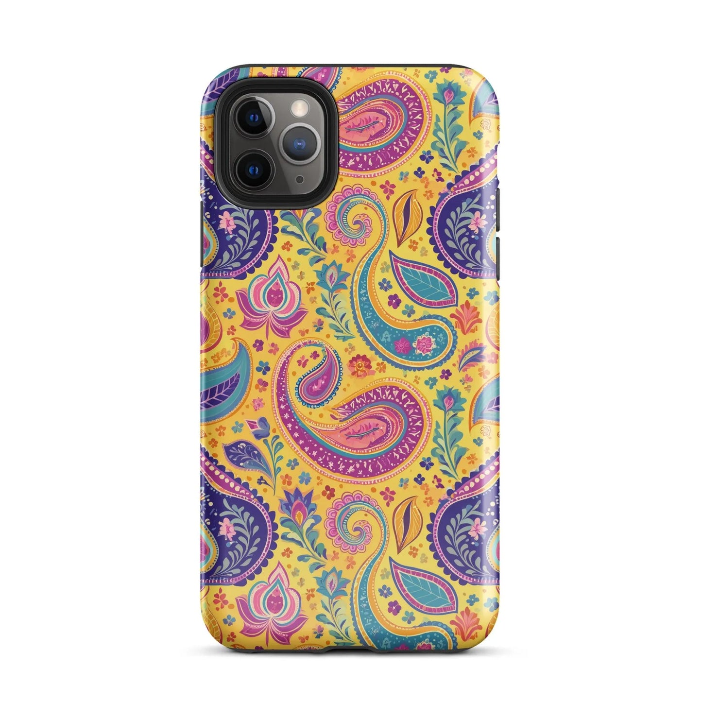 Indian Whimsical Paisley Tough MagSafe iPhone® Case - The Global Wanderer