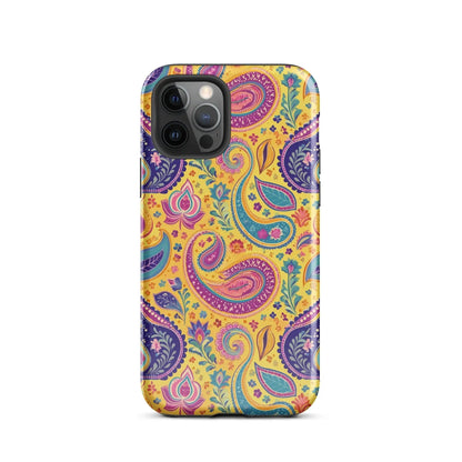 Indian Whimsical Paisley Tough MagSafe iPhone® Case - The Global Wanderer