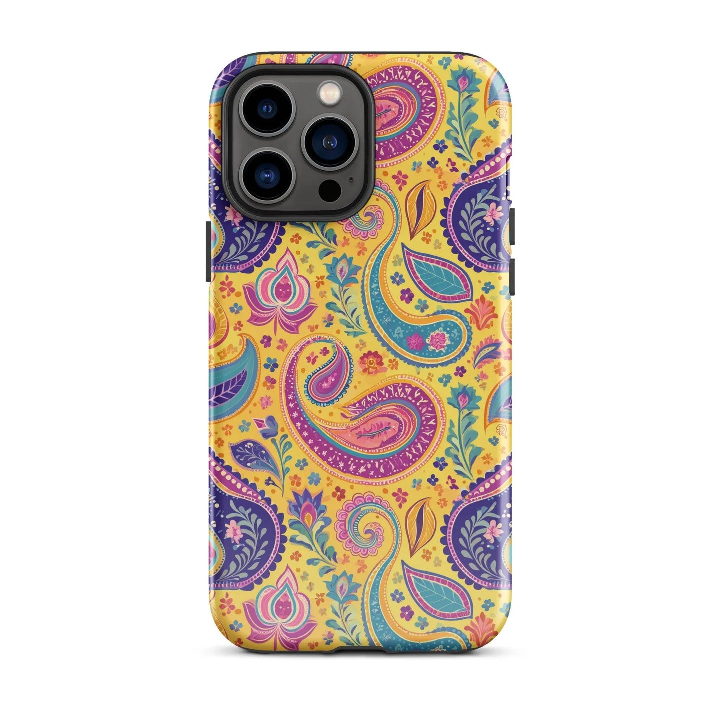 Indian Whimsical Paisley Tough MagSafe iPhone® Case - The Global Wanderer