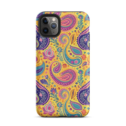 Indian Whimsical Paisley Tough MagSafe iPhone® Case - The Global Wanderer