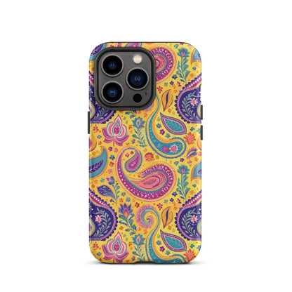 Indian Whimsical Paisley Tough MagSafe iPhone® Case - The Global Wanderer