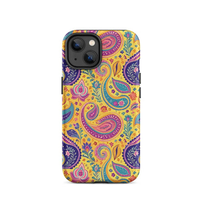 Indian Whimsical Paisley Tough MagSafe iPhone® Case - The Global Wanderer