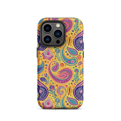 Indian Whimsical Paisley Tough MagSafe iPhone® Case - The Global Wanderer