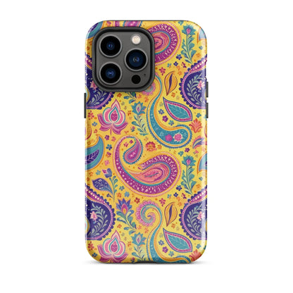 Indian Whimsical Paisley Tough MagSafe iPhone® Case - The Global Wanderer