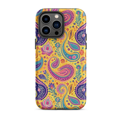 Indian Whimsical Paisley Tough MagSafe iPhone® Case - The Global Wanderer