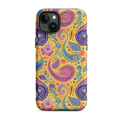 Indian Whimsical Paisley Tough MagSafe iPhone® Case - The Global Wanderer