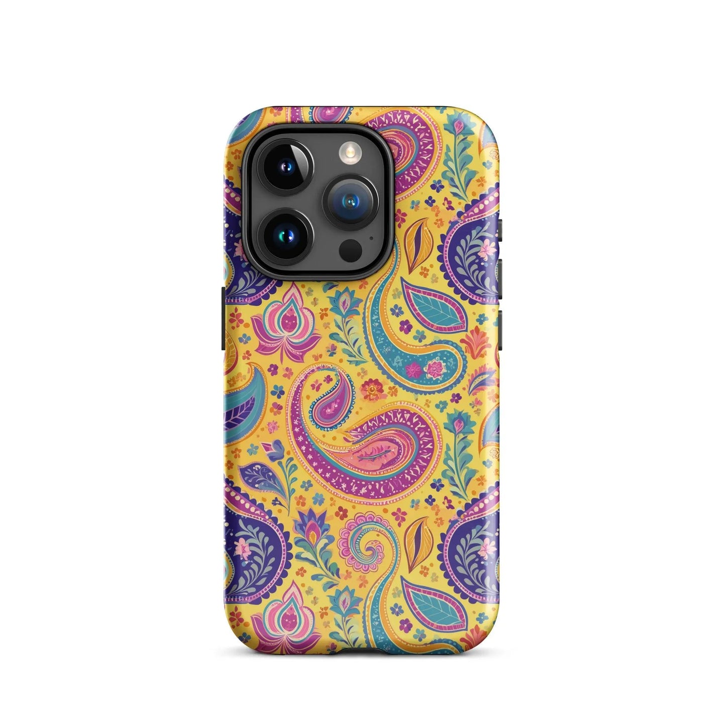 Indian Whimsical Paisley Tough MagSafe iPhone® Case - The Global Wanderer