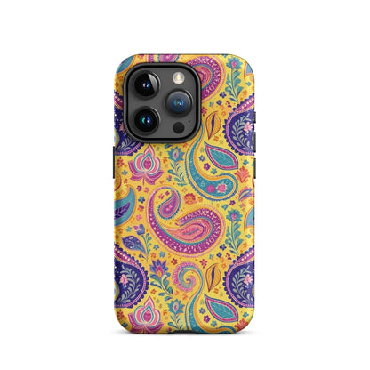 Indian Whimsical Paisley Tough MagSafe iPhone® Case - The Global Wanderer