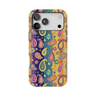 Indian Whimsical Paisley Tough MagSafe iPhone Case - The Global Wanderer