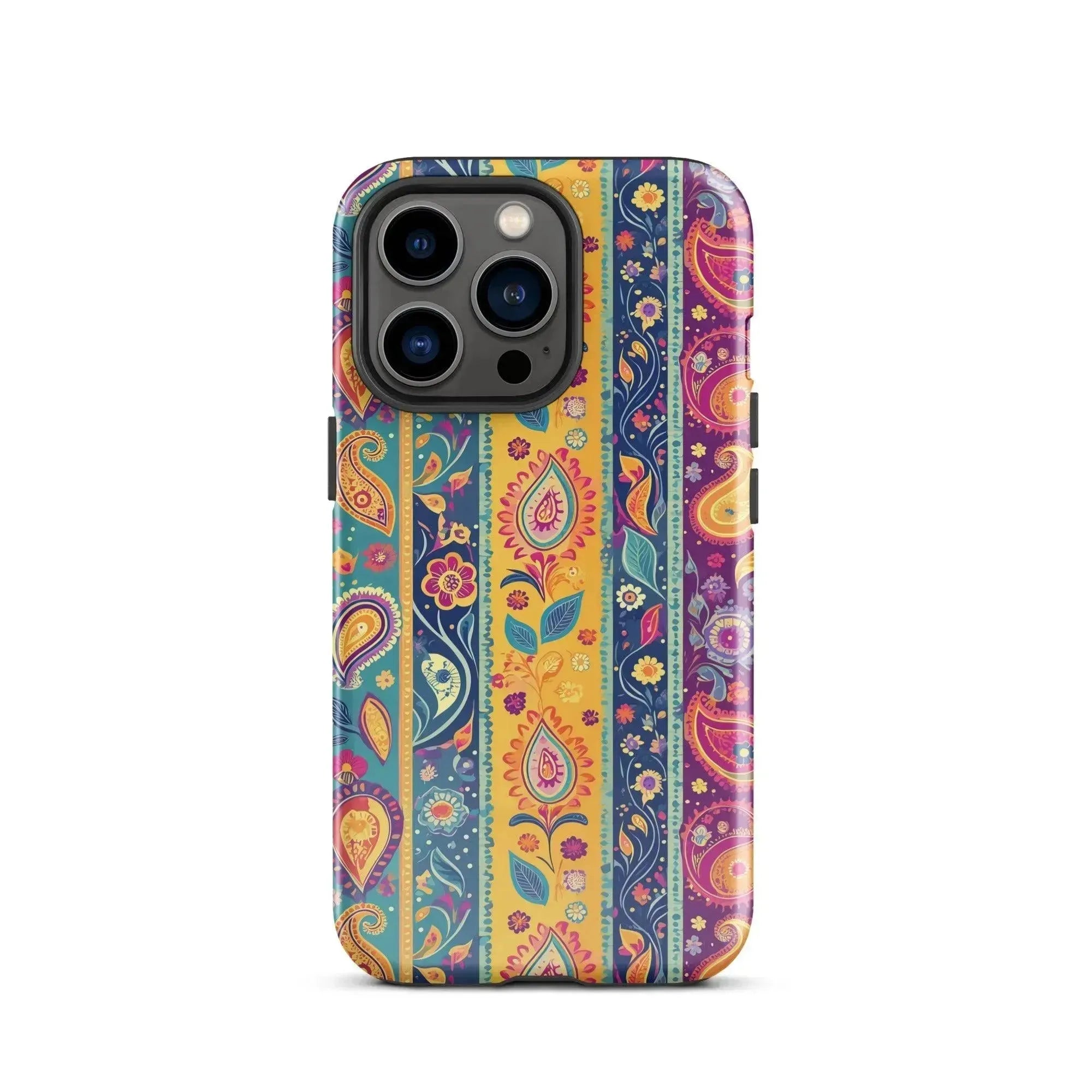 Indian Whimsical Paisley Tough MagSafe iPhone® Case - The Global Wanderer
