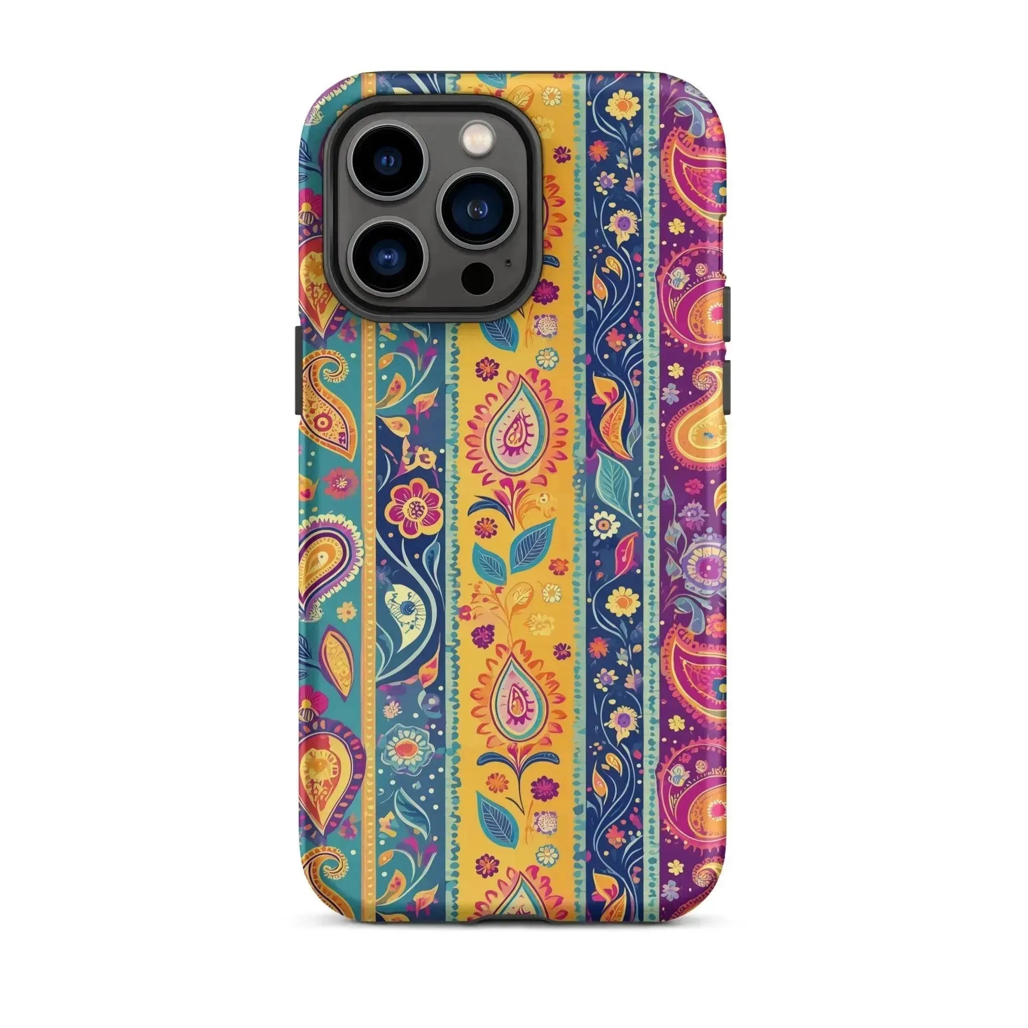 Indian Whimsical Paisley Tough MagSafe iPhone® Case - The Global Wanderer