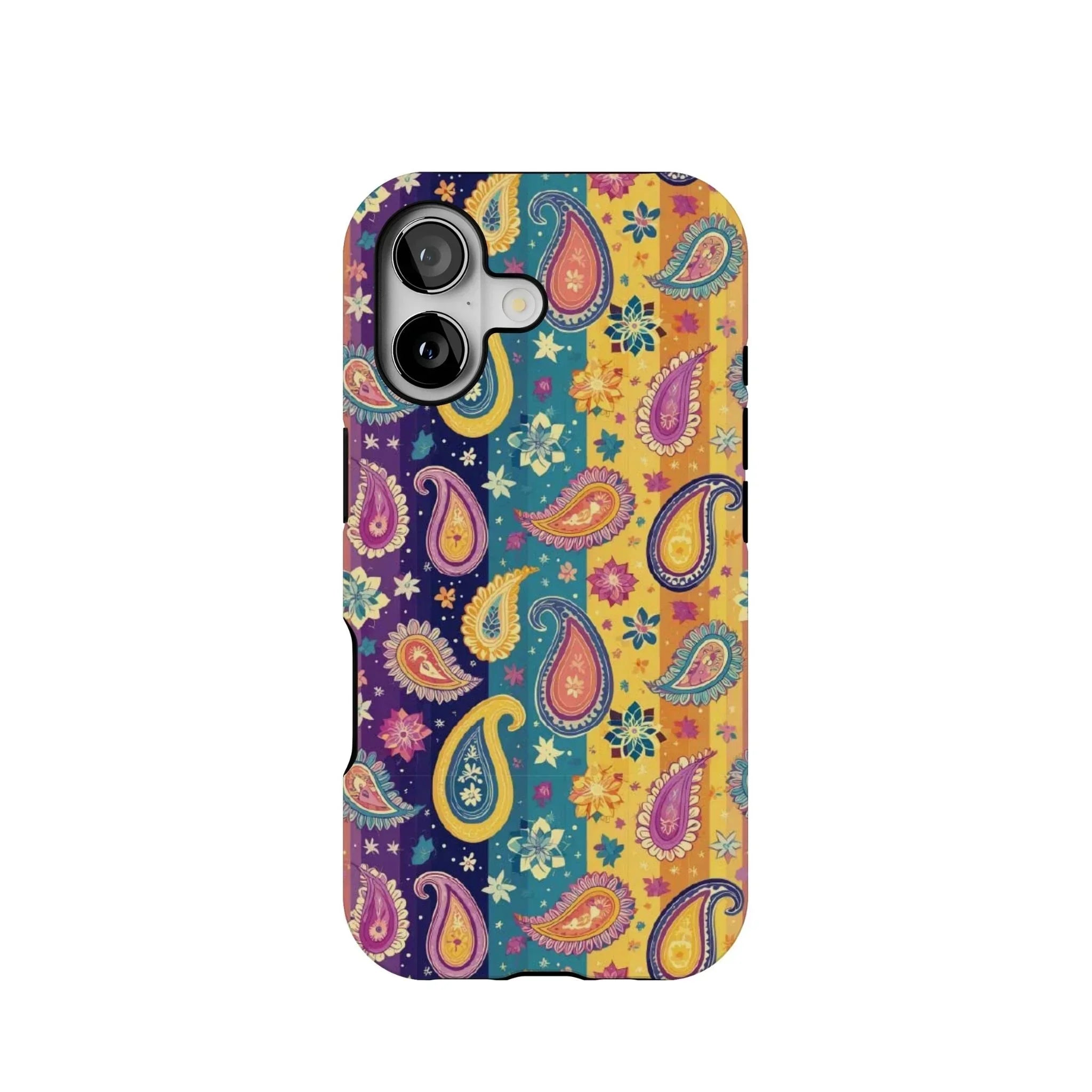 Indian Whimsical Paisley Tough MagSafe iPhone Case - The Global Wanderer