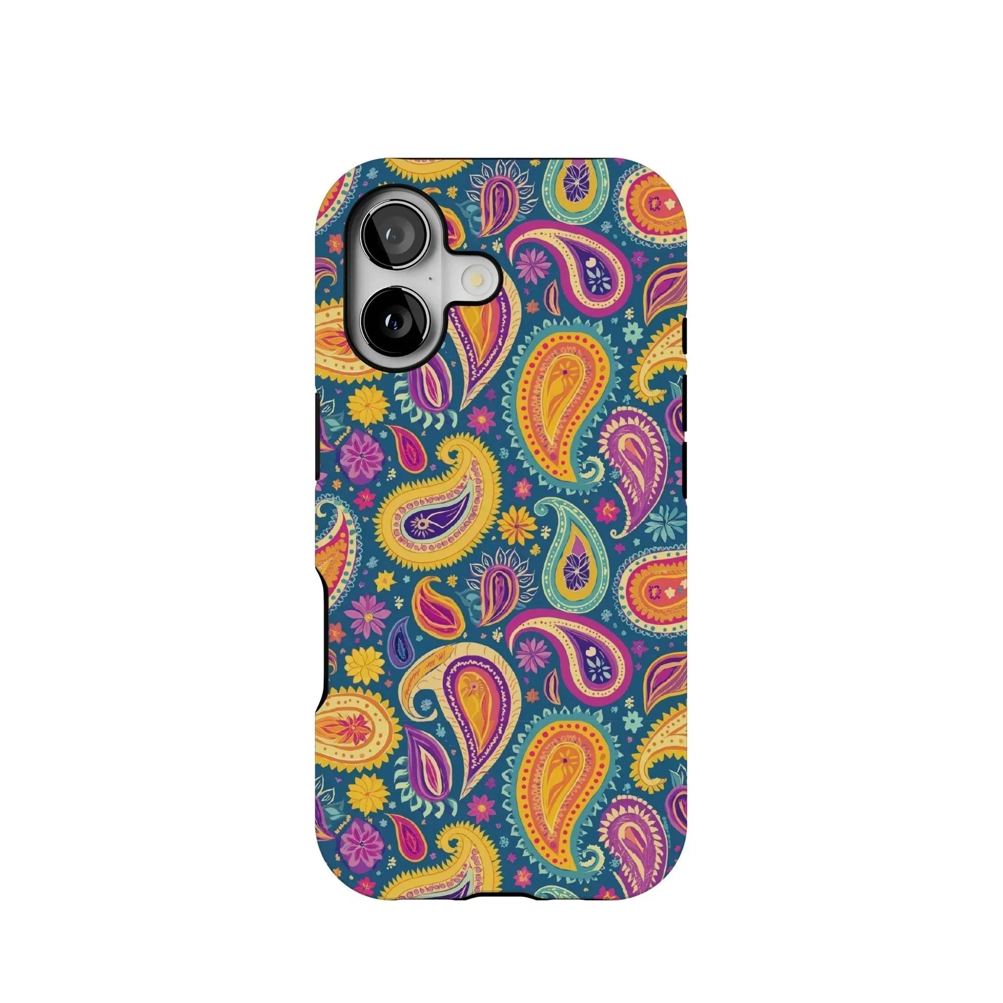 Indian Whimsical Paisley Tough MagSafe iPhone Case - The Global Wanderer
