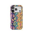 Indian Whimsical Paisley Tough MagSafe iPhone Case - The Global Wanderer