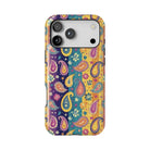 Indian Whimsical Paisley Tough MagSafe iPhone Case - The Global Wanderer
