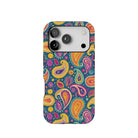 Indian Whimsical Paisley Tough MagSafe iPhone Case - The Global Wanderer