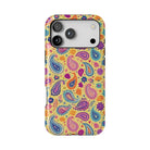 Indian Whimsical Paisley Tough MagSafe iPhone Case - The Global Wanderer