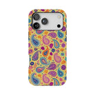 Indian Whimsical Paisley Tough MagSafe iPhone Case - The Global Wanderer