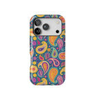 Indian Whimsical Paisley Tough MagSafe iPhone Case - The Global Wanderer