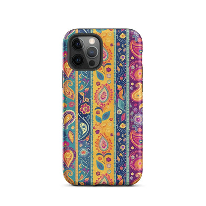 Indian Whimsical Paisley Tough MagSafe iPhone® Case - The Global Wanderer