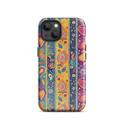 Indian Whimsical Paisley Tough MagSafe iPhone® Case - The Global Wanderer