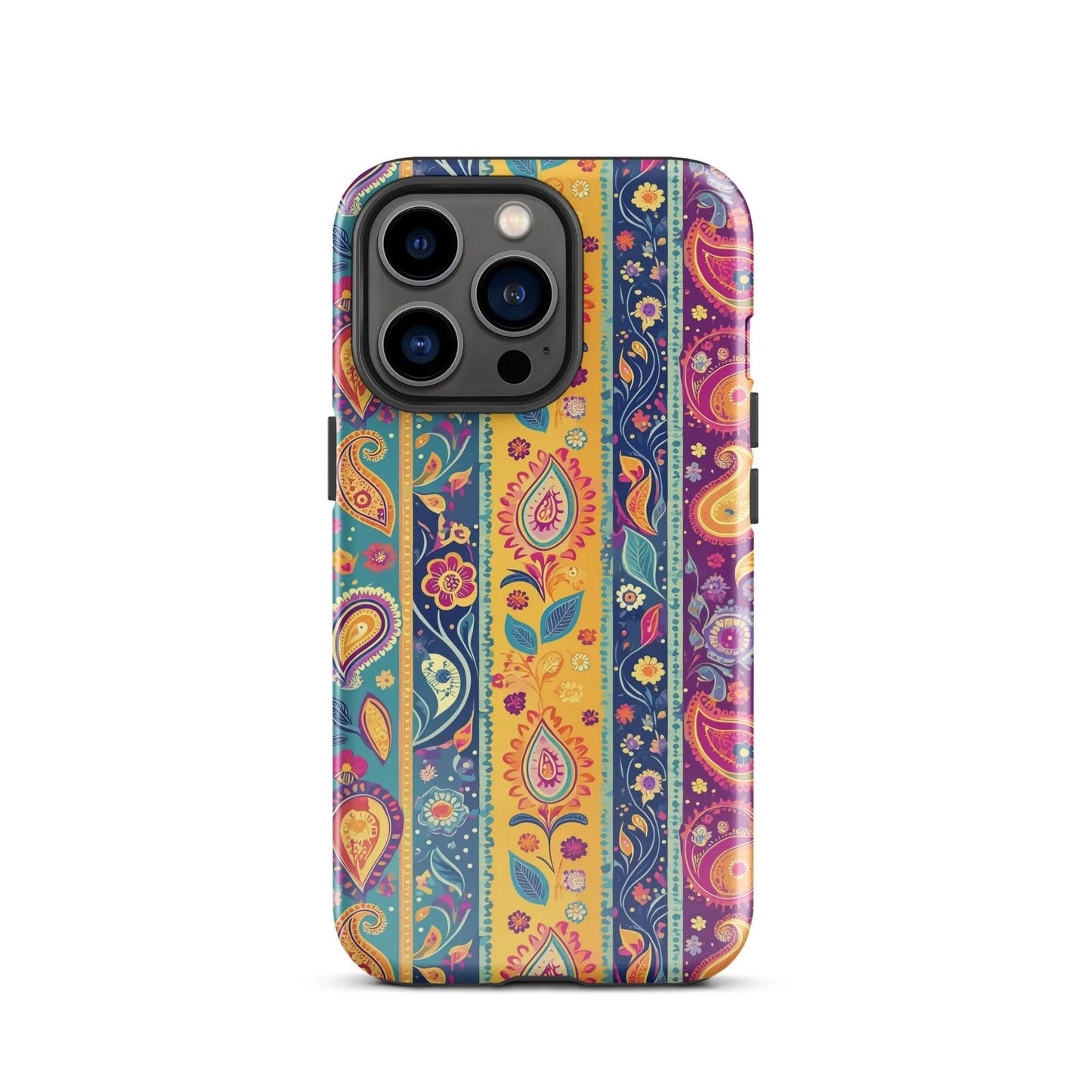 Indian Whimsical Paisley Tough MagSafe iPhone® Case - The Global Wanderer