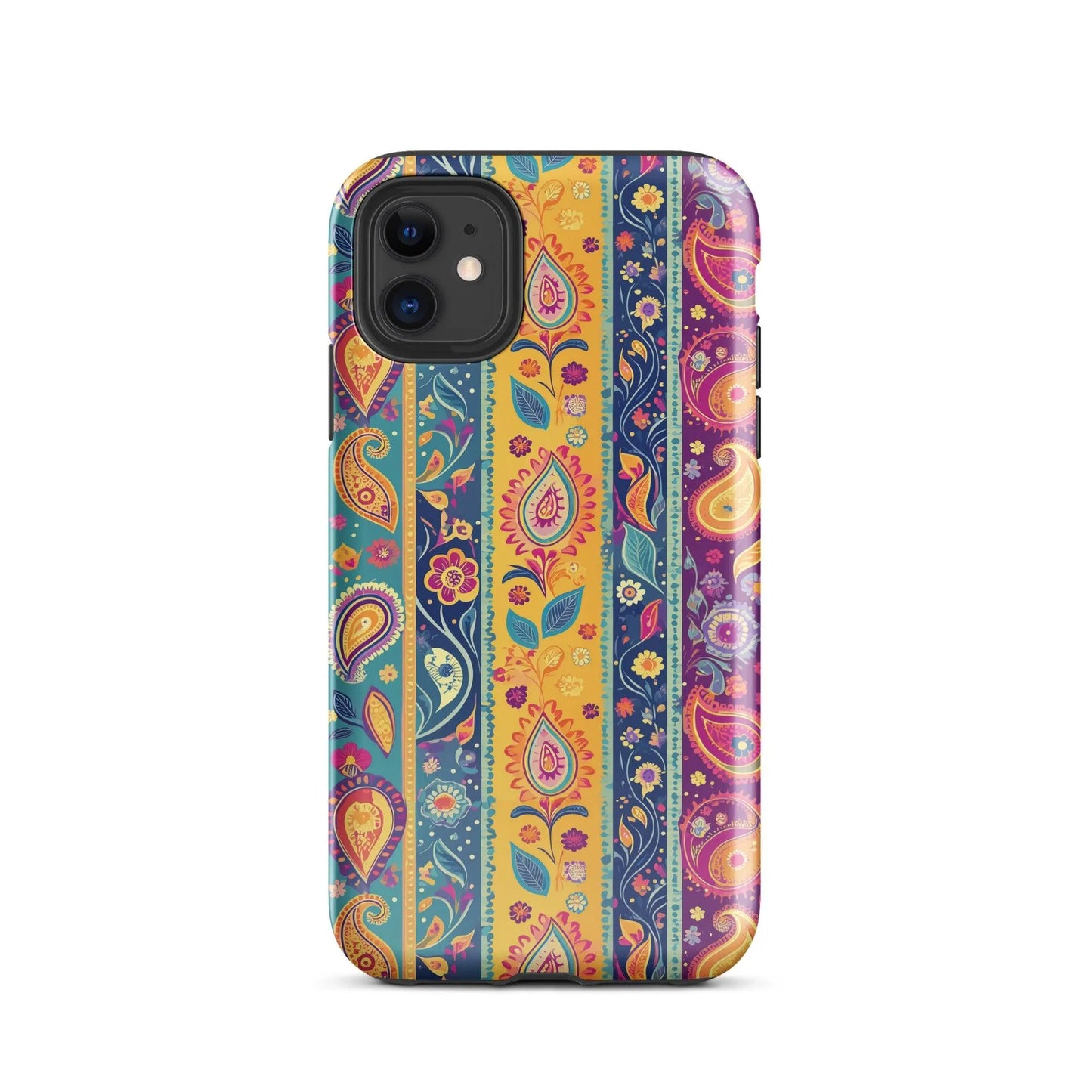 Indian Whimsical Paisley Tough MagSafe iPhone® Case - The Global Wanderer