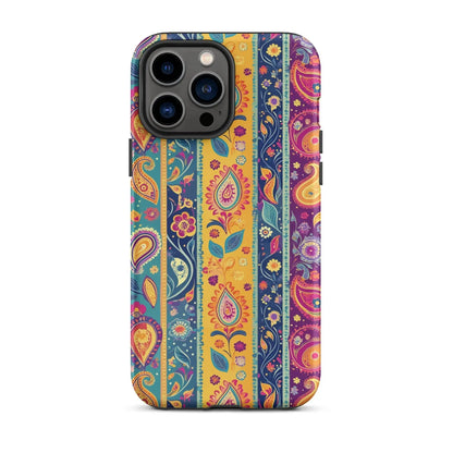 Indian Whimsical Paisley Tough MagSafe iPhone® Case - The Global Wanderer