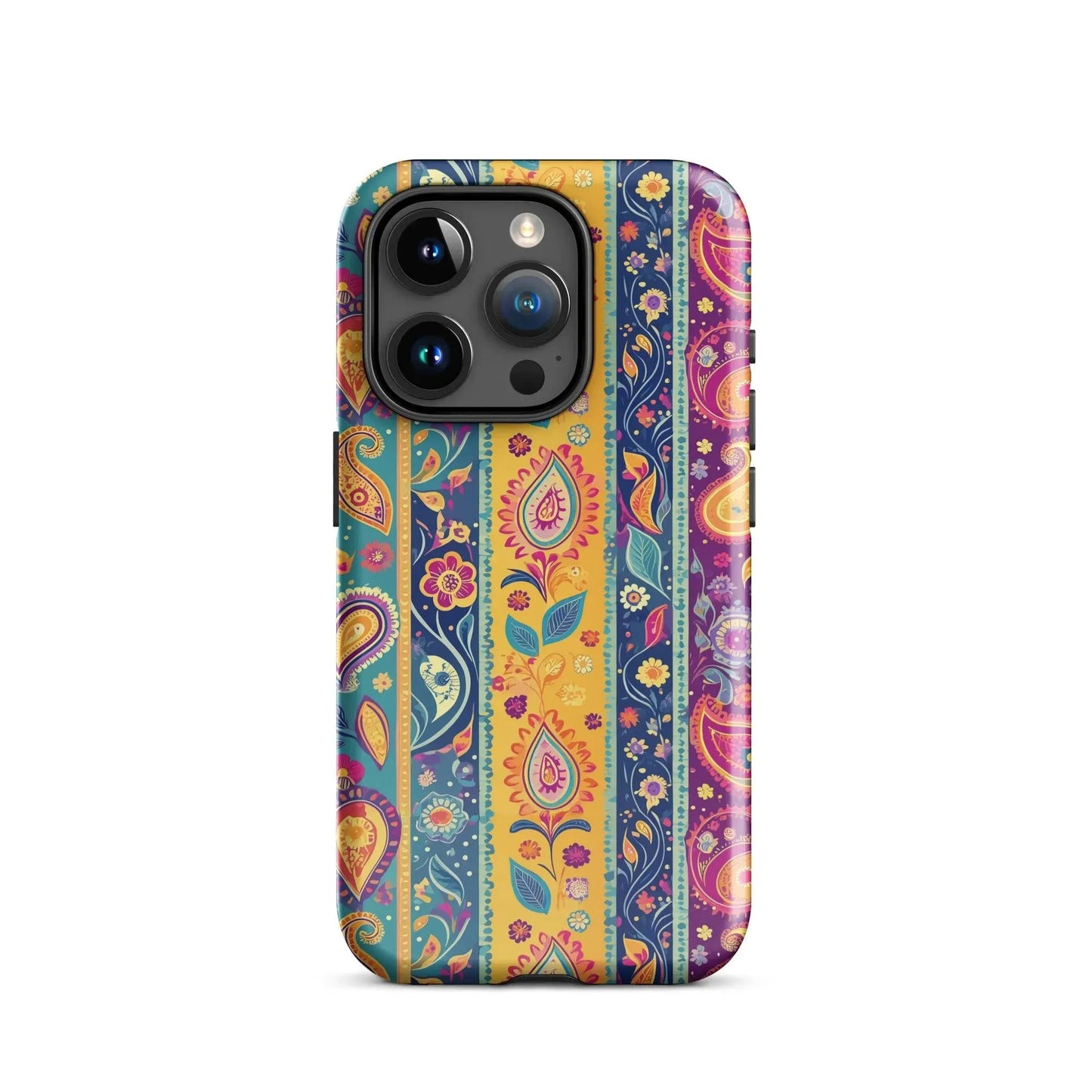 Indian Whimsical Paisley Tough MagSafe iPhone® Case - The Global Wanderer