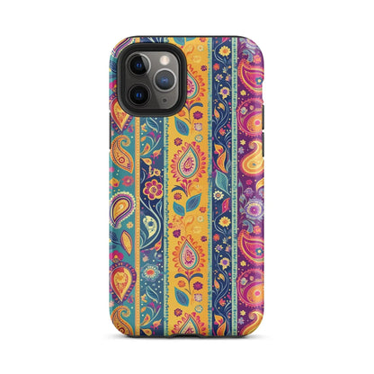 Indian Whimsical Paisley Tough MagSafe iPhone® Case - The Global Wanderer