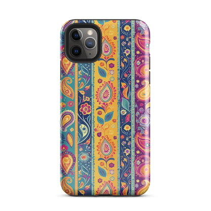 Indian Whimsical Paisley Tough MagSafe iPhone® Case - The Global Wanderer