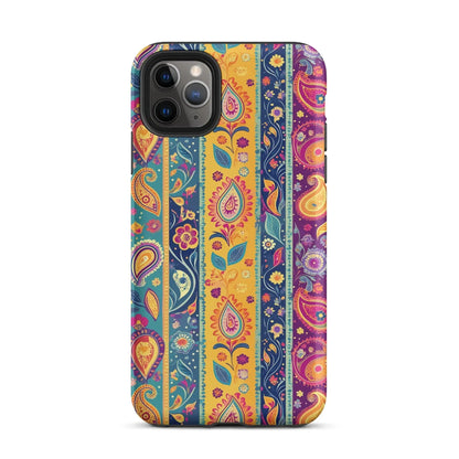 Indian Whimsical Paisley Tough MagSafe iPhone® Case - The Global Wanderer