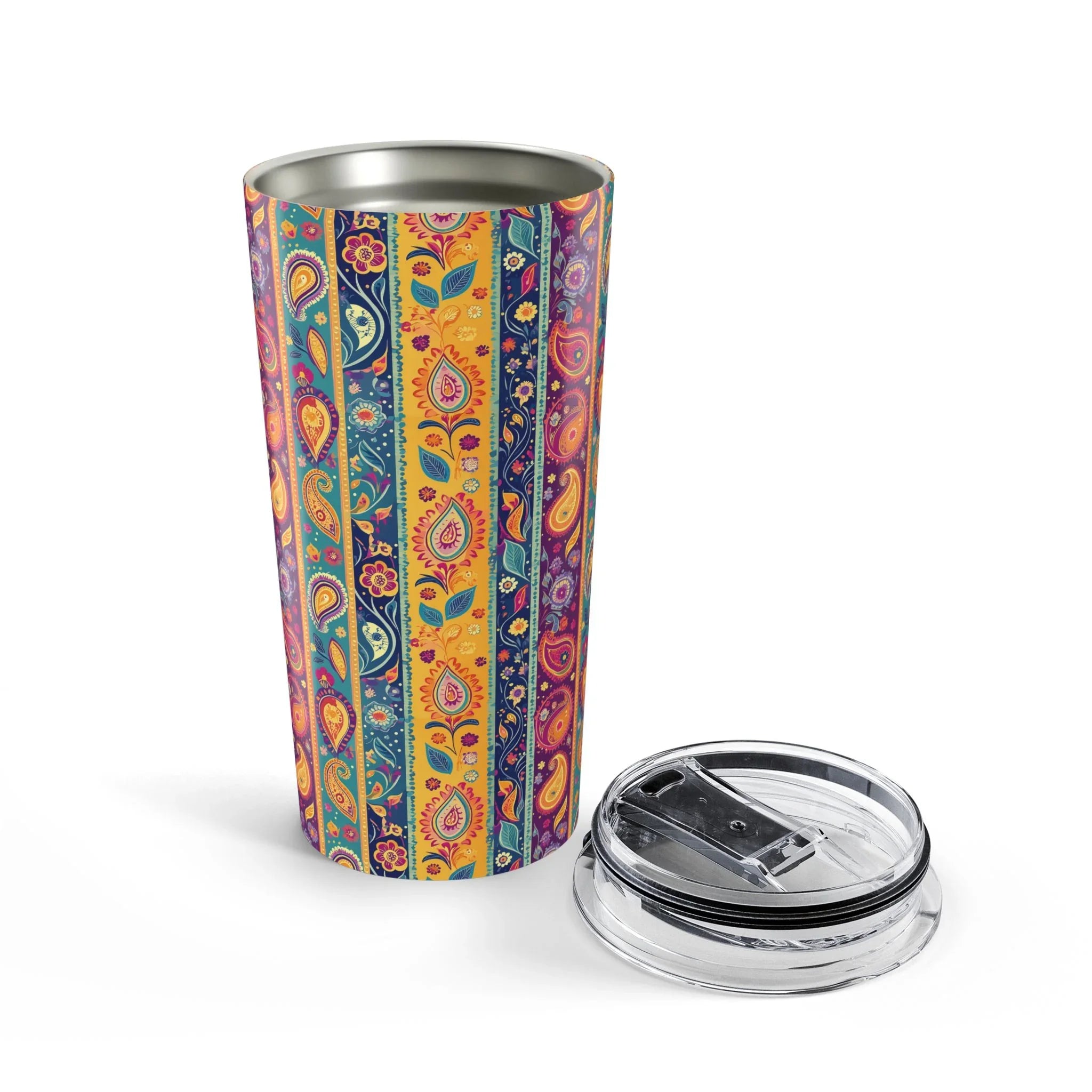 Indian Whimsical Paisley Tumbler - The Global Wanderer