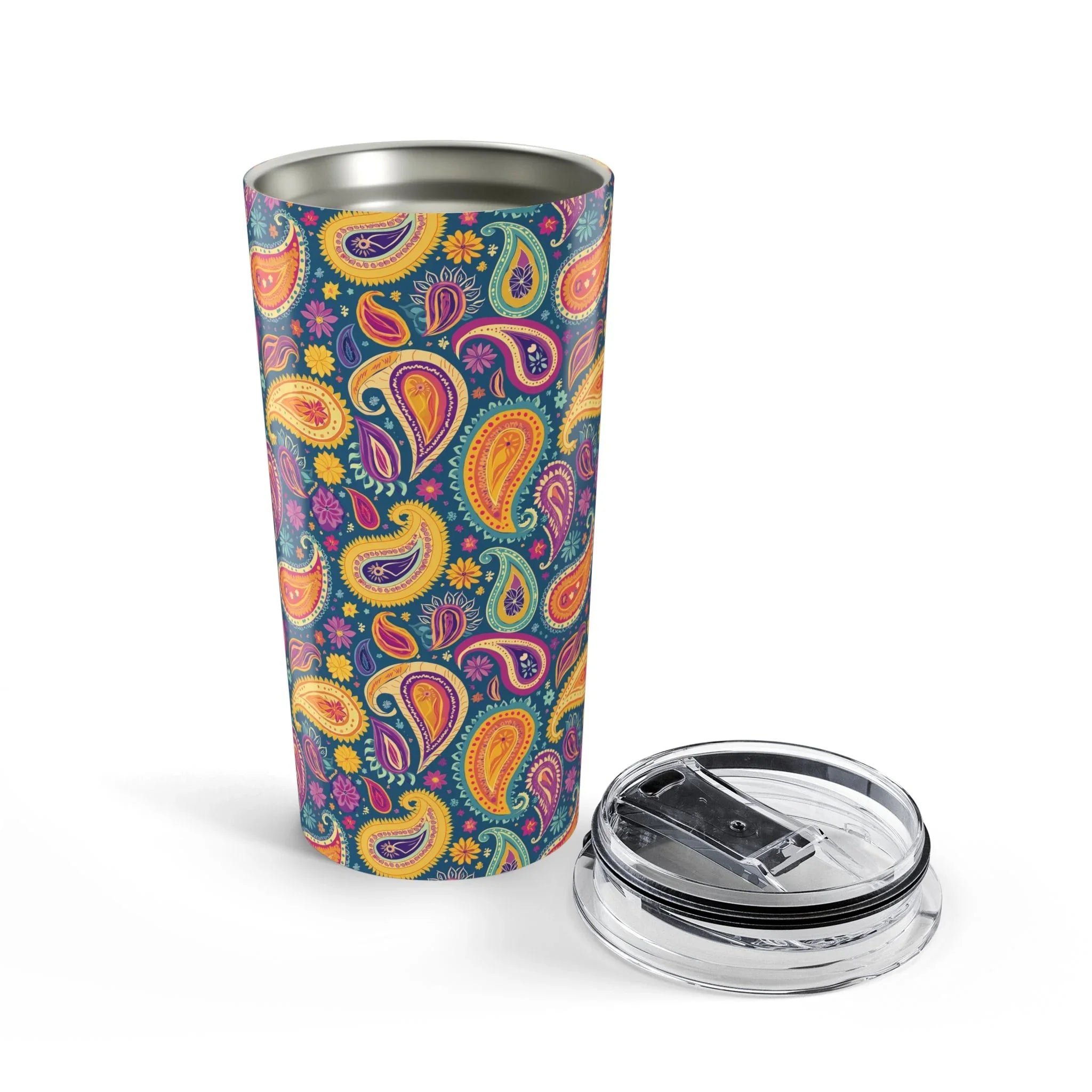 Indian Whimsical Paisley Tumbler - The Global Wanderer