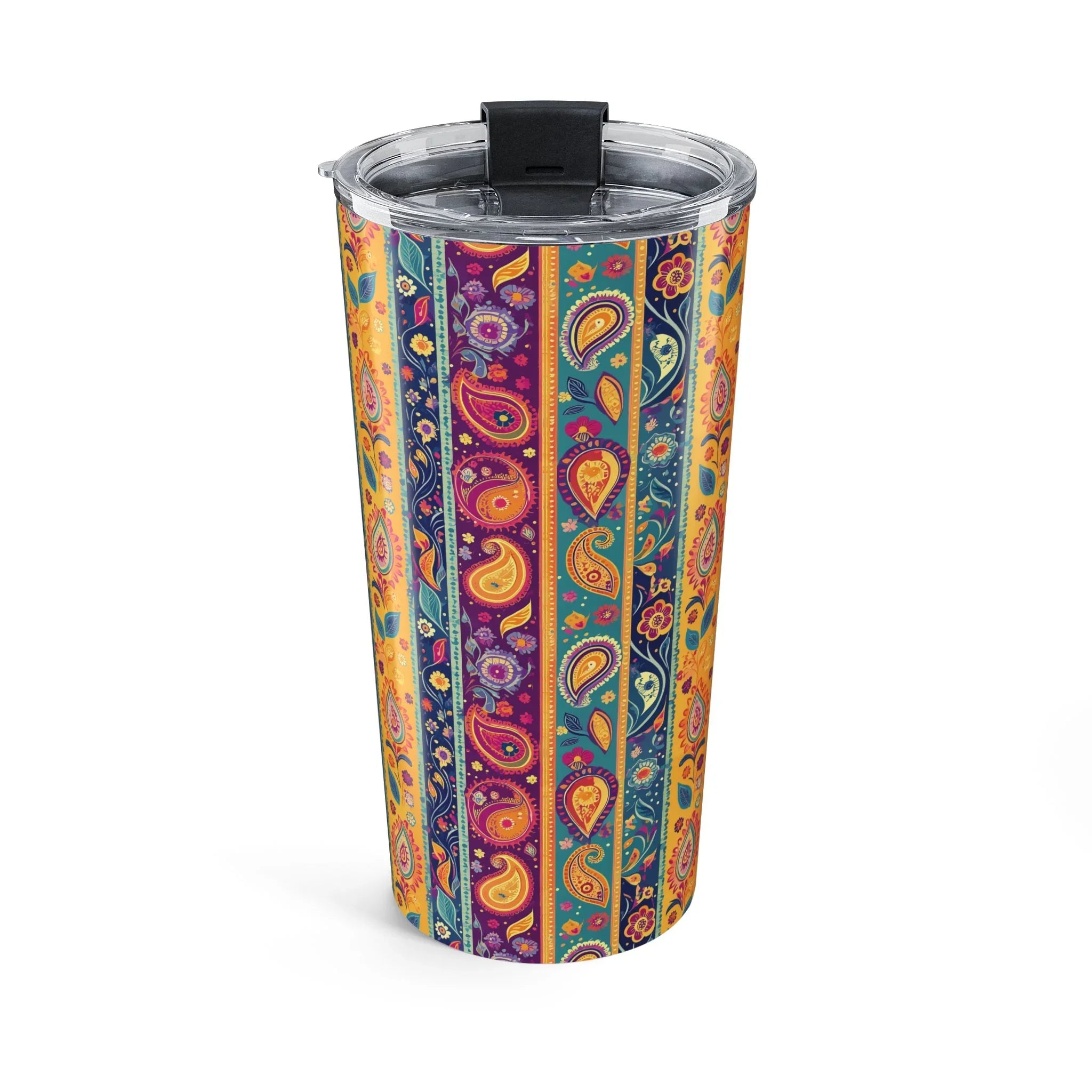 Indian Whimsical Paisley Tumbler - The Global Wanderer