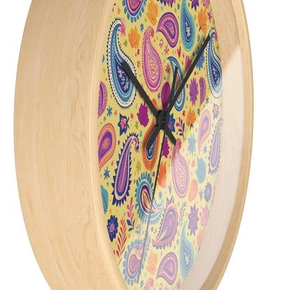 Indian Whimsical Paisley Wall Clock - The Global Wanderer