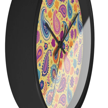 Indian Whimsical Paisley Wall Clock - The Global Wanderer