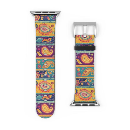 Indian Whimsical Paisley Watch Band - The Global Wanderer