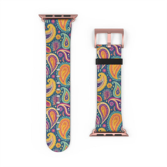 Indian Whimsical Paisley Watch Band - The Global Wanderer