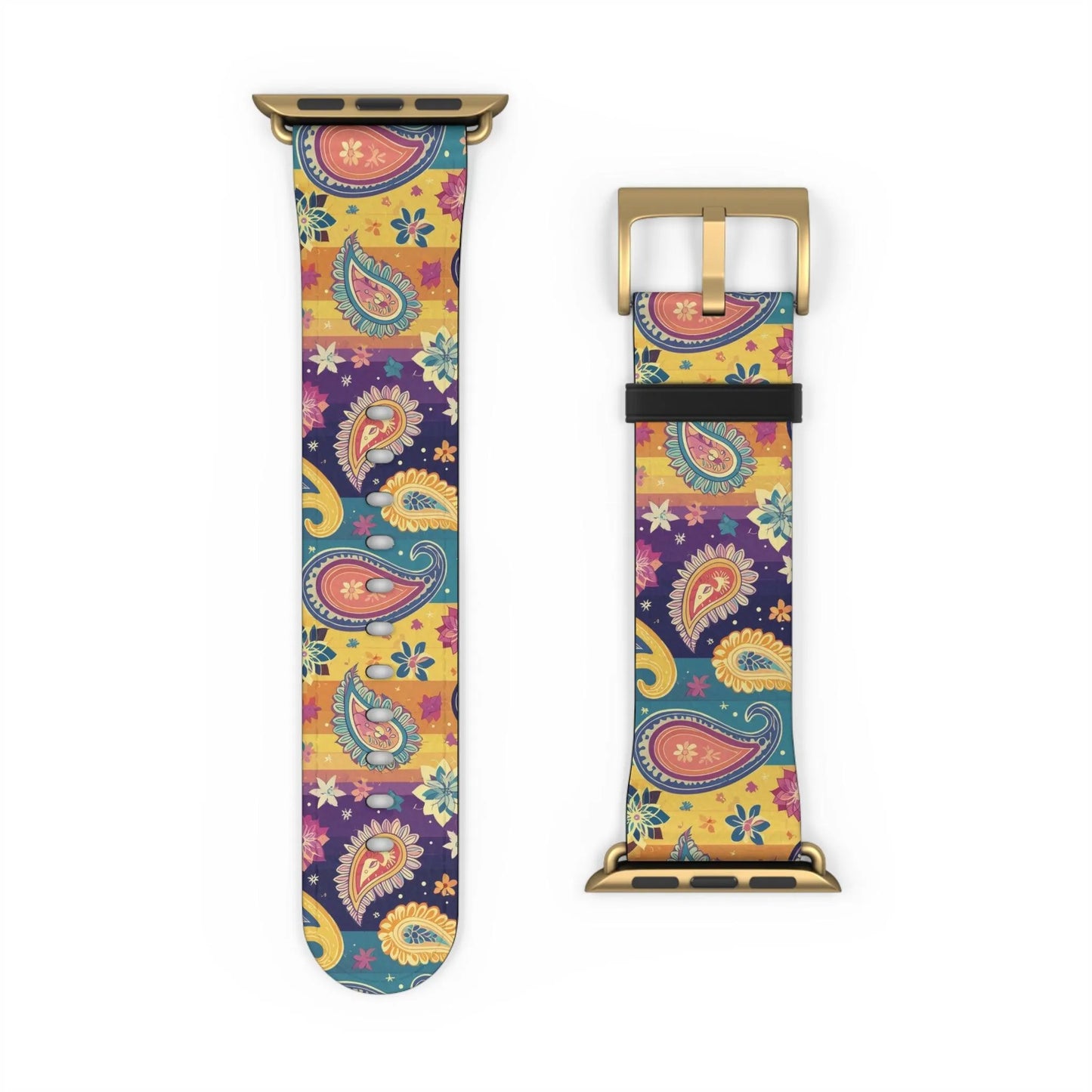 Indian Whimsical Paisley Watch Band - The Global Wanderer