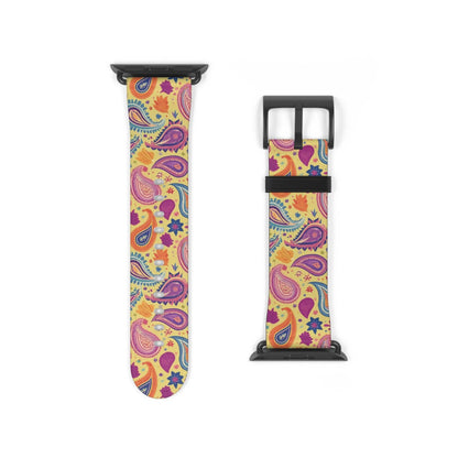 Indian Whimsical Paisley Watch Band - The Global Wanderer